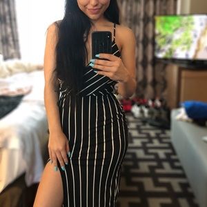 Akira striped dress